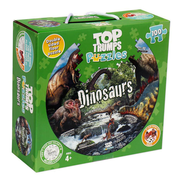Top Trumps Dinosaur Giant Double Sided Puzzle (100pc)_Grandpas Toys Geraldine