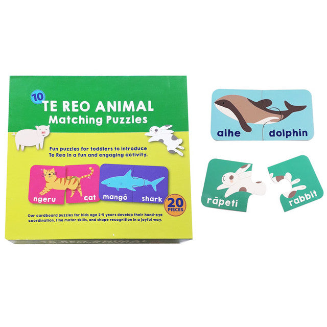 Te Reo Animal Matching Puzzle_Grandpas Toys Geraldine