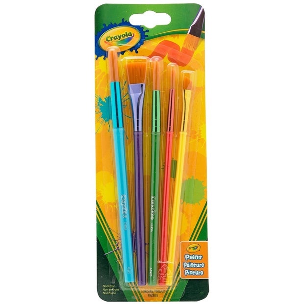 Crayola Art & Craft Brushes 5 Pack_Grandpas Toys Geraldine