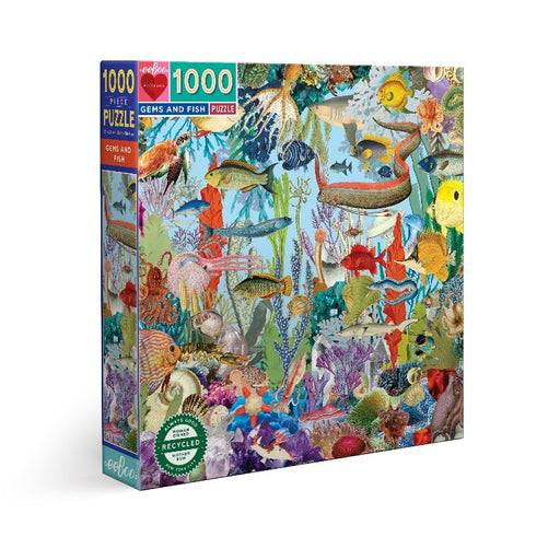 eeBoo Gems & Fish Puzzle (1000pc)_Grandpas Toys Geraldine