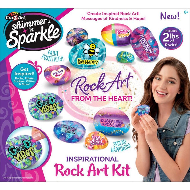 Shimmer N Sparkle Inspirational Rock Art Kit_Grandaps Toys Geraldine