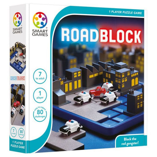 Smart Game Road Block. Block the red gangster.  Grandpas Toys Geraldine